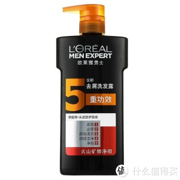 移动端：L'OREAL PARIS 巴黎欧莱雅 男士去屑洗发露(火山矿物净彻)700ml*2瓶