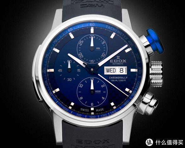 EDOX 依度 Chronorally系列 01116-3PBU-BUIN 男款机械腕表