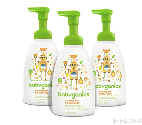 再降价：BabyGanics 甘尼克宝宝 Foaming Dish and Bottle Soap 泡沫餐具清洁剂 473ml*3瓶装