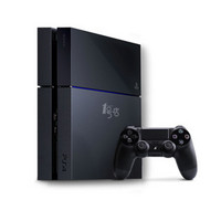 新补货：SONY 索尼 PlayStation 4 电脑娱乐机 黑色 （主机+手柄1个+2张游戏兑换卡）