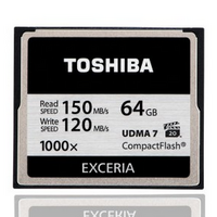 TOSHIBA 东芝 EXCERIA型高速CF存储卡1000X 64GB