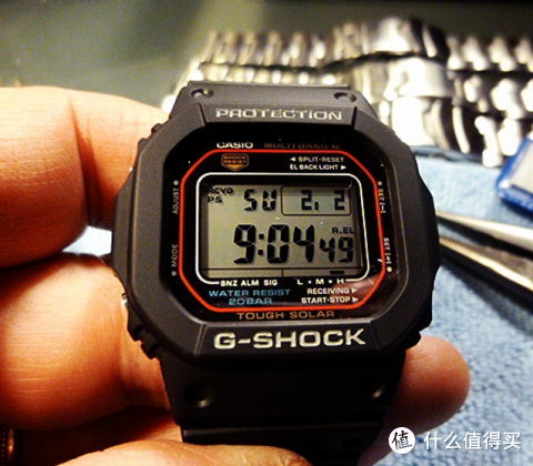 casio 卡西欧 g-shock gwm5610-1 男款 腕表(6局电波,太阳能)