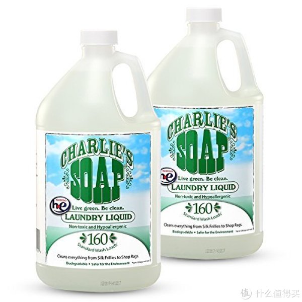 CHARLIE'S SOAP 查理洗涤剂 全天然环保洗衣液(160次)3800ml*2桶