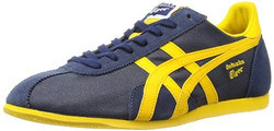 Onitsuka Tiger 鬼塚虎 中性 休闲跑步鞋 TH3U1N-5004 深蓝色 / 黄色 37.0