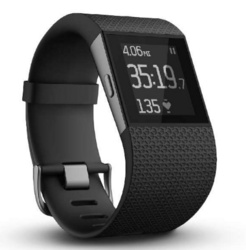 移动端限地区：fitbit surge 智能乐活全能运动手表（黑色，L）