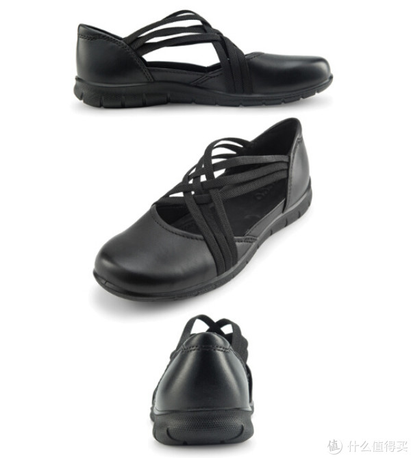 ecco 爱步 Babett Clog Strap 女款真皮单鞋