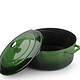LAVA/LAVA  圆形24cm绿色珐琅铸铁锅