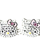 Swarovski 施华洛世奇 水晶Hello Kitty系列穿孔耳环 1175745