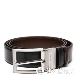 HUGO BOSS  男士牛皮经典皮带 黑色 均码可裁剪