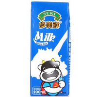 SUKI 多美鲜 全脂纯牛奶 200ml*30盒