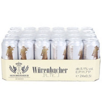 Würenbacher 瓦伦丁 小麦啤酒 500ml*24 听