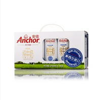 Anchor 安佳 新西兰 进口牛奶 超高温灭菌全脂牛奶 250ml*10礼盒装