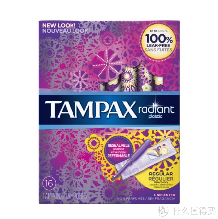 凑单品：TAMPAX 丹碧丝 Radiant 系列 滴管式卫生棉条  16支装