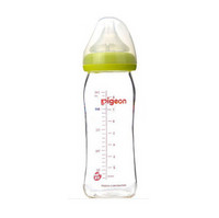 pigeon 贝亲 AA70 宽口径玻璃奶瓶 240ml 绿色