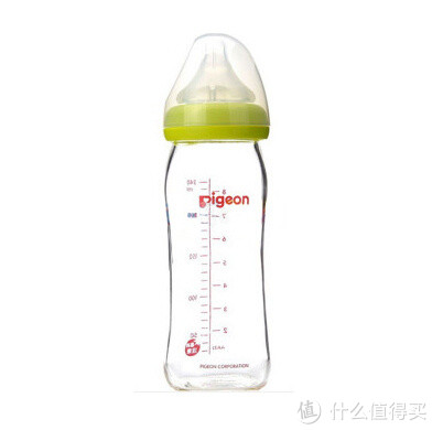 pigeon 贝亲 AA70 宽口径玻璃奶瓶 240ml 绿色