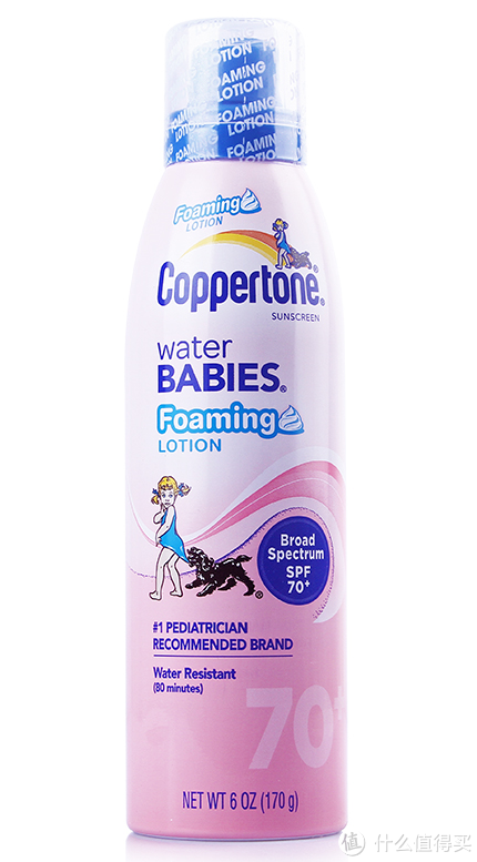 移动端：Coppertone 科普特 水宝宝 水嫩泡沫型防晒乳液 SPF70+ 170g