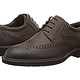 限40、47码：ECCO Atlanta Wing Tip  男款正装系带皮鞋