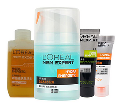 移动端：L'OREAL PARIS 巴黎欧莱雅 男士劲能冰酷水份露 50ml+旅行3件套