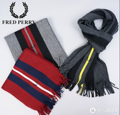 FRED PERRY Club Stripe 男款围巾