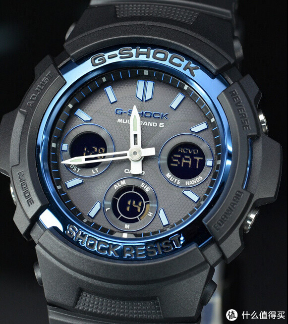 Prime会员专享：CASIO 卡西欧 AWG-M100-1ACR G-Shock 男士运动腕表（6局电波、太阳能、200m防水）