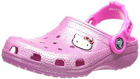 crocs 卡骆驰 Hello Kitty Glitter 女童洞洞鞋