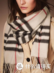 BURBERRY 博柏利 Giant Check Cashmere 经典格子羊绒围巾