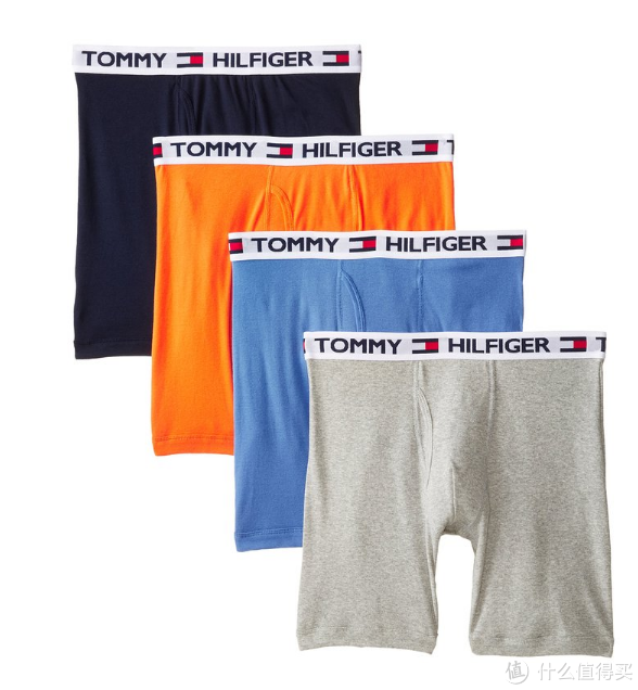 TOMMY HILFIGER 男士纯棉平角内裤（4条装）