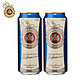 巴登狮浑浊型小麦啤酒500mlx2听 德国原装进口啤酒 小麦白啤酒