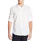 Calvin Klein Solid Texture Dobby Roll-Sleeve 男士衬衫