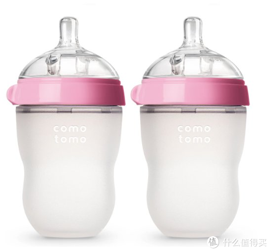 再降价：COMOTOMO 硅胶防胀气奶瓶粉色 250ml*2个