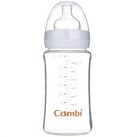 预告 0点 移动端：Combi 康贝 95010201 宽口玻璃奶瓶（240ml/白色/S）