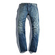 LEVIS 李维斯 专柜同款男士501系列蓝色复古磨白直筒牛仔裤005011511