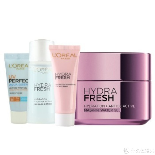L'OREAL PARIS 巴黎欧莱雅 清润补水套装(膜力霜+护肤旅行3件套)+水润护肤套装