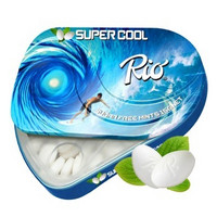 RIO 超级冰凉无糖薄荷糖压片糖15g（铁盒装）*5盒