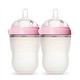 美国进口comotomo 硅胶奶瓶 两支装 250ml（粉色）