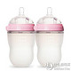 美国进口 COMOTOMO 硅胶奶瓶 两支装 250ml（粉色）