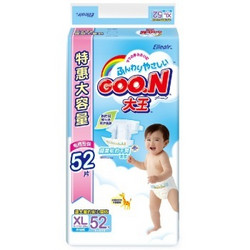 大王 GOO.N 维E系列 婴儿纸尿裤 加大号XL52片【12-20kg】