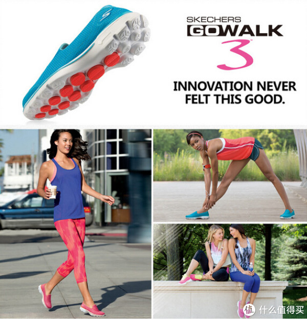 SKECHERS 斯凯奇 Go Walk 3 女款健步鞋