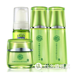 PEHCHAOLIN 百雀羚 水嫩保湿盈透补水护肤四件套(洁面泡沫150g+精华水100ml+华乳液100ml+夜间精华面膜110g)