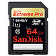 限华南华中：SanDisk 闪迪 Extreme Pro至尊超极速64GB  Class10 UHS1-95MBs  SDXC存储卡