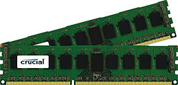 Crucial 16GB Kit (8GBx2) 镁光16G 内存套装 DDR3/DDR3L-1600MT/s (PC3-12800) DR x8 ECC  CT2KIT102472BD160B