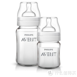 AVENT 新安怡 SCF647/57 宽口径经典玻璃奶瓶 新生儿套装（240ml+125ml）
