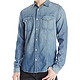 限L码：7 for all mankind Vintage Denim Trucker 男士牛仔衬衫