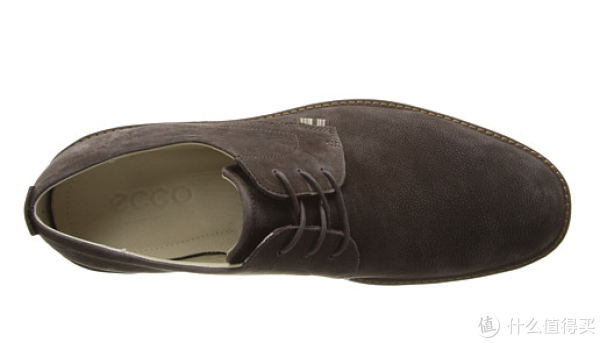 43码起:ecco 爱步 Contoured Plain Toe Tie 男士休闲皮鞋