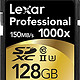 Lexar 雷克沙 Professional 1000x USH-II/U3 128GB 高速SD卡（读取150M/s、写入95M/s）两只装