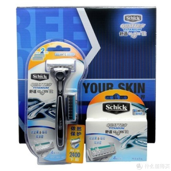 移动端:Schick 舒适 创4纪钛 剃须刀超值礼盒(1刀架+6刀头)*4套
