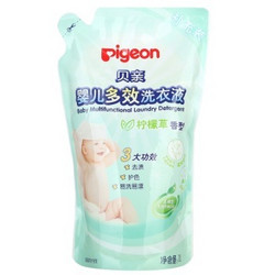 贝亲（Pigeon）婴儿多效洗衣液（柠檬草香）补充装1L MA58