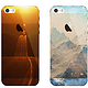  玄诺 苹果5手机壳iphone5手机套超薄软硅胶彩绘个性潮女新款山水　