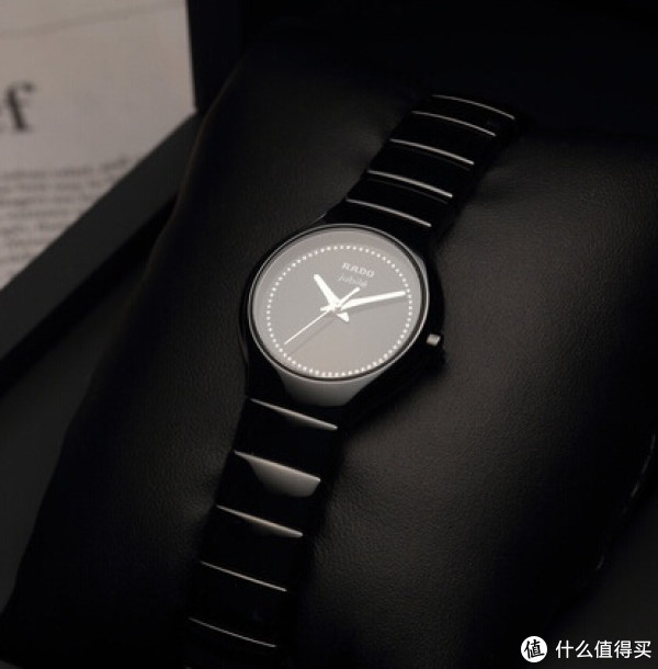 RADO 雷达 True Jubile R27655732 女款镶钻陶瓷腕表