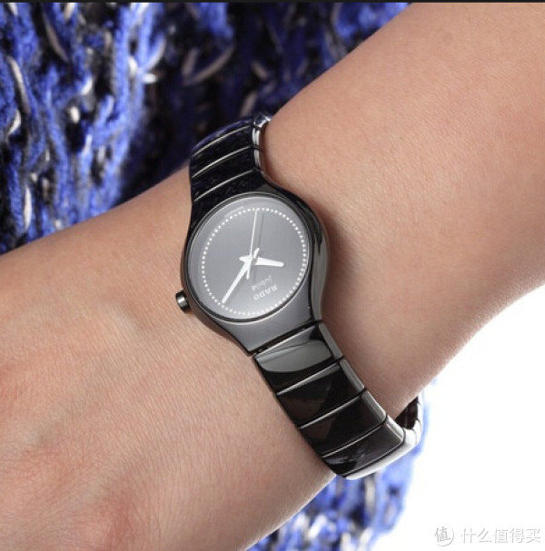 RADO 雷达 True Jubile R27655732 女款镶钻陶瓷腕表